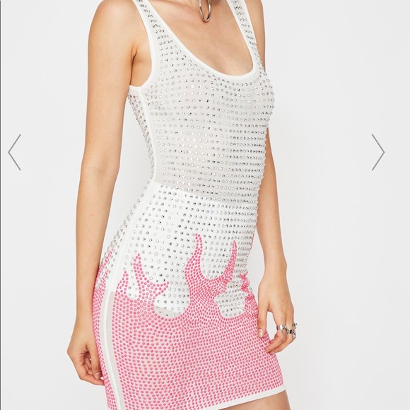 💎Dolls Kill Interstellar Inferno Flame Dress💎 - Picture 1 of 3